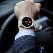 LEMFO HK4 1.43 inch AMOLED Round Screen Smart Watch Supports Bluetooth Calls(Silver)