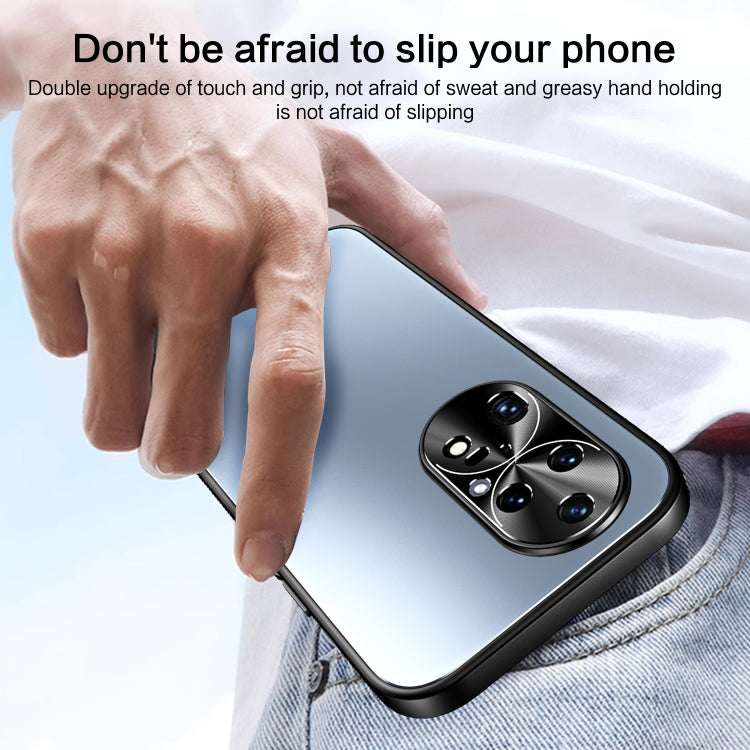For Huawei P50 R-JUST RJ-61 Electroplating Frosted TPU + PC Phone Case(Grey)