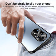 For Huawei P50 R-JUST RJ-61 Electroplating Frosted TPU + PC Phone Case(Grey)