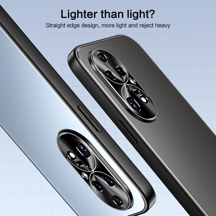 For Huawei P50 Pro R-JUST RJ-61 Electroplating Frosted TPU + PC Phone Case(Grey)