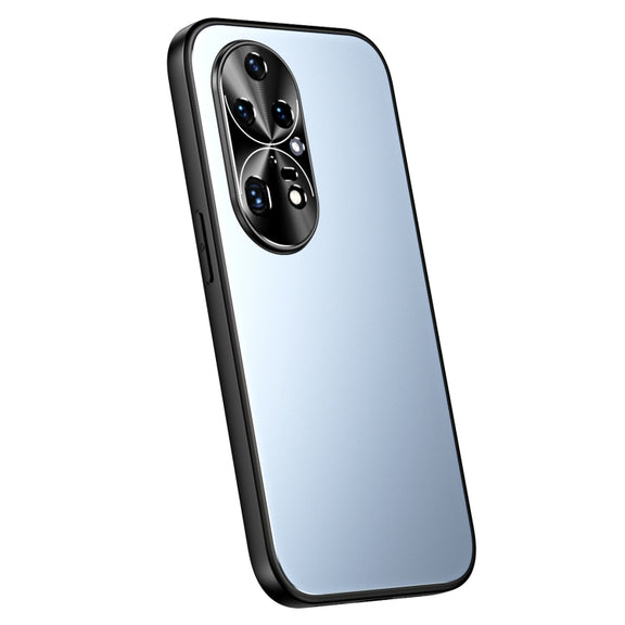 For Huawei P50 Pro R-JUST RJ-61 Electroplating Frosted TPU + PC Phone Case(Blue)