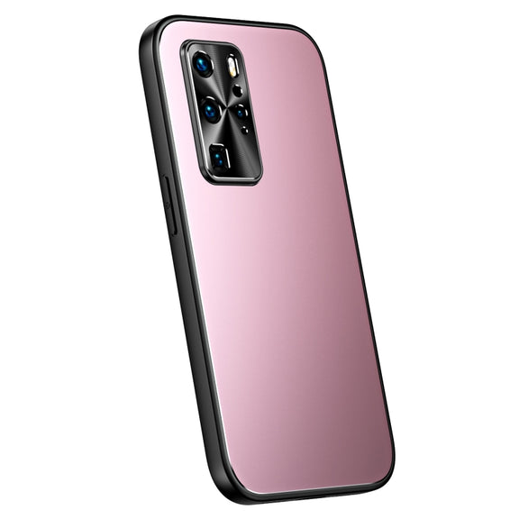 For Huawei P40 R-JUST RJ-61 Electroplating Frosted TPU + PC Phone Case(Pink)