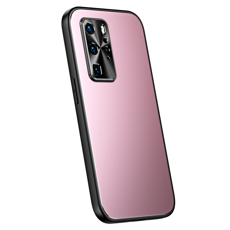 For Huawei P40 Pro R-JUST RJ-61 Electroplating Frosted TPU + PC Phone Case(Pink)