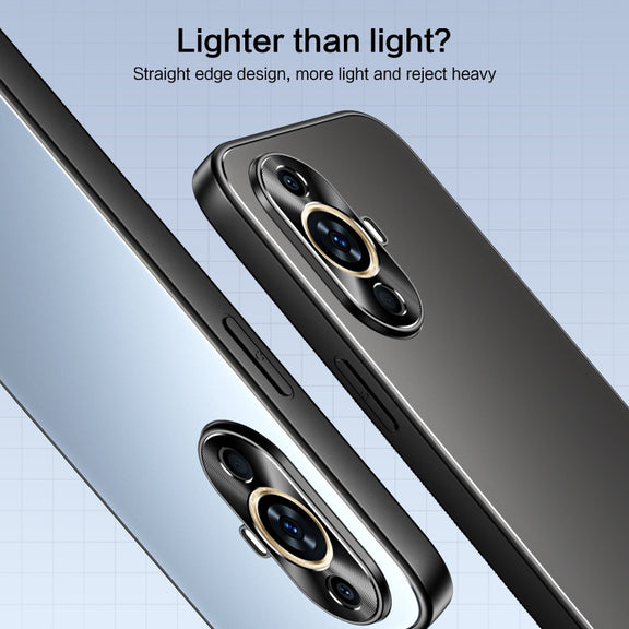 For Huawei nova 11 R-JUST RJ-61 Electroplating Frosted TPU + PC Phone Case(Grey)