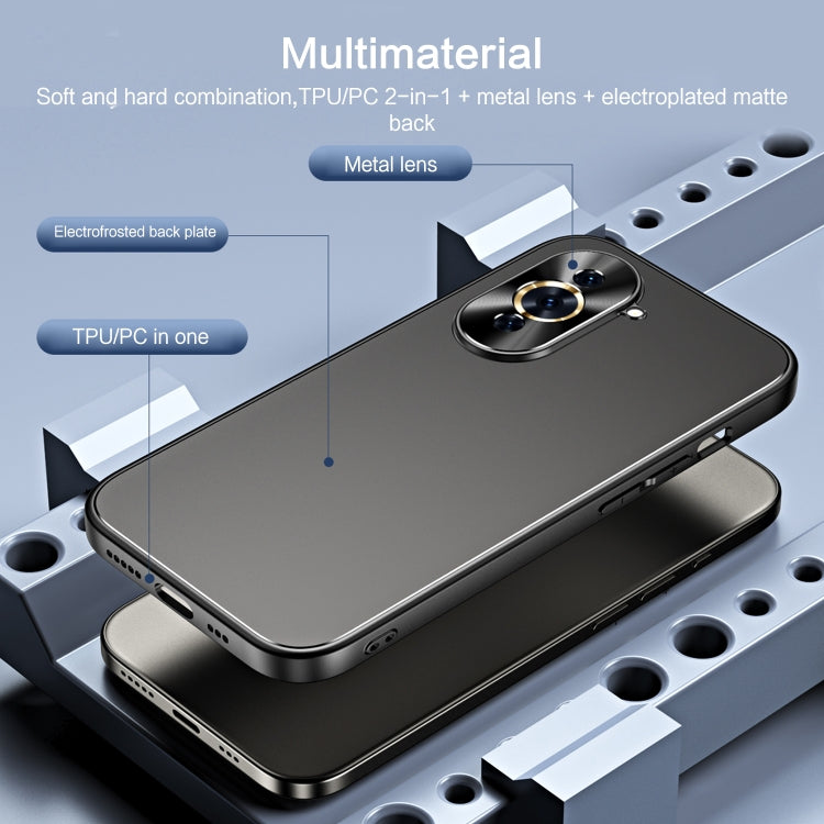 For Huawei nova 10 Pro R-JUST RJ-61 Electroplating Frosted TPU + PC Phone Case(Grey)