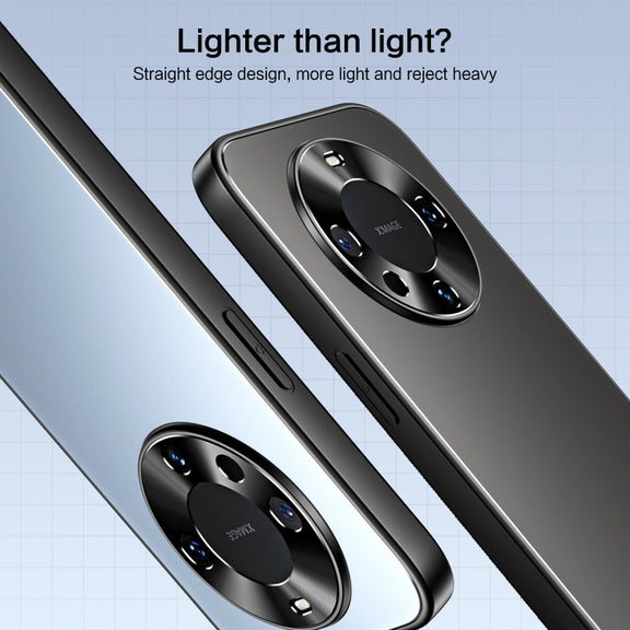 For Huawei Mate 60 Pro R-JUST RJ-61 Electroplating Frosted TPU + PC Phone Case(Grey)