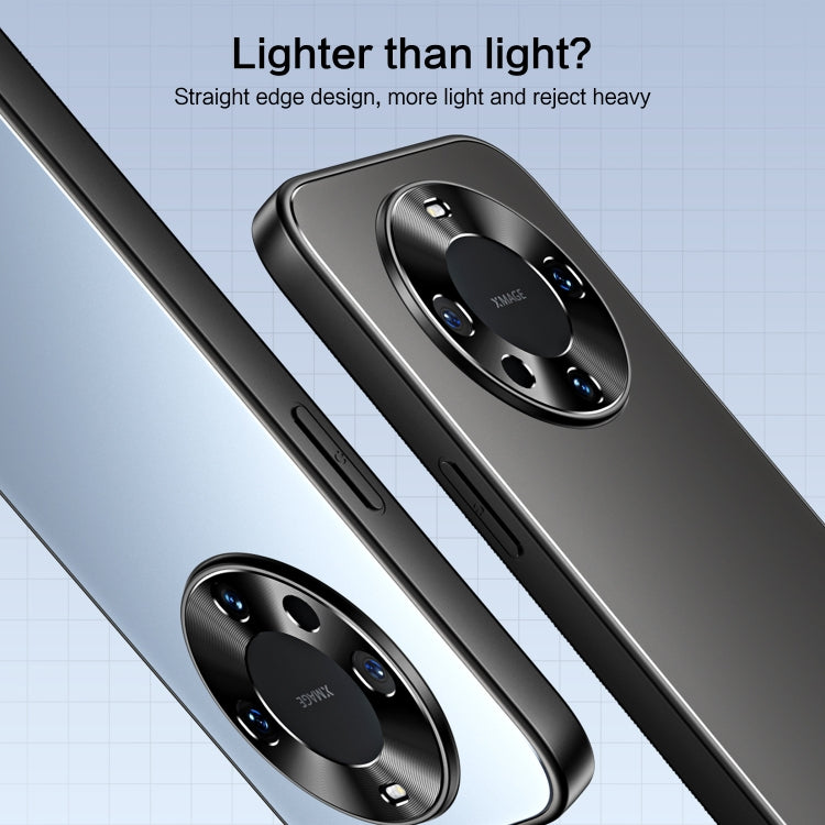 For Huawei Mate 60 Pro R-JUST RJ-61 Electroplating Frosted TPU + PC Phone Case(Grey)