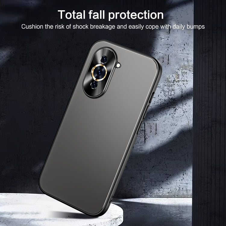 For Huawei nova 10 R-JUST RJ-61 Electroplating Frosted TPU + PC Phone Case(Blue)