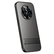 For Huawei Mate 50 R-JUST RJ-61 Electroplating Frosted TPU + PC Phone Case with Holder(Grey)