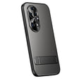 For Huawei P50 R-JUST RJ-61 Electroplating Frosted TPU + PC Phone Case with Holder(Grey) - Huawei Cases by R-JUST | Online Shopping South Africa | PMC TechLife