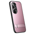 For Huawei P50 R-JUST RJ-61 Electroplating Frosted TPU + PC Phone Case with Holder(Pink) - Huawei Cases by R-JUST | Online Shopping South Africa | PMC TechLife | Buy Now Pay Later Mobicred