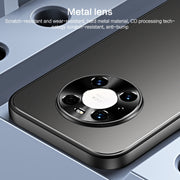 For Huawei Mate 40 Pro R-JUST RJ-61 Electroplating Frosted TPU + PC Phone Case with Holder(Blue)