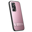 For Huawei P40 R-JUST RJ-61 Electroplating Frosted TPU + PC Phone Case with Holder(Pink) - Huawei Cases by R-JUST | Online Shopping South Africa | PMC TechLife