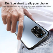 For Honor 70 R-JUST RJ-61 Electroplating Frosted TPU + PC Phone Case(Blue)