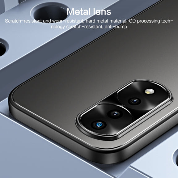 For Honor 70 Pro R-JUST RJ-61 Electroplating Frosted TPU + PC Phone Case(Blue)