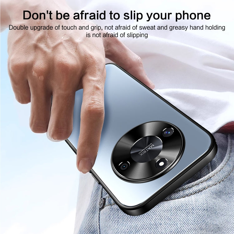 For Honor X50 R-JUST RJ-61 Electroplating Frosted TPU + PC Phone Case(Grey)
