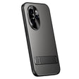 For Honor 100 R-JUST RJ-61 Electroplating Frosted TPU + PC Phone Case with Holder(Grey) - Honor Cases by R-JUST | Online Shopping South Africa | PMC TechLife | Buy Now Pay Later Mobicred