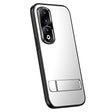 For Honor 90 R-JUST RJ-61 Electroplating Frosted TPU + PC Phone Case with Holder(Silver) - free shipping - PMC TechLife - Order now!