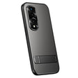 For Honor 70 Pro R-JUST RJ-61 Electroplating Frosted TPU + PC Phone Case with Holder(Grey) - Honor Cases by R-JUST | Online Shopping South Africa | PMC TechLife