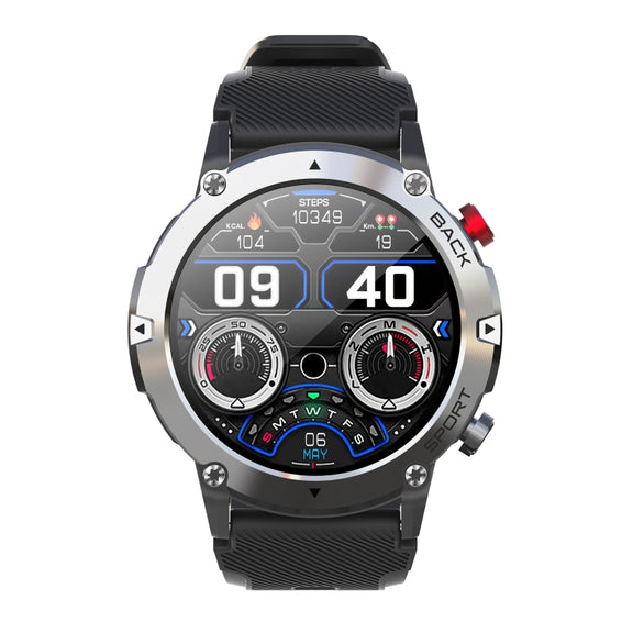 LEMFO LF26MAX 1.32 inch HD Round Screen Smart Watch Supports Bluetooth Calls(Silver)