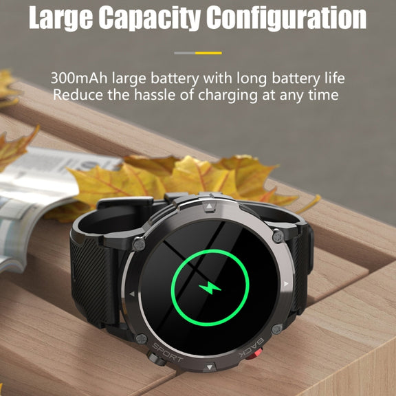 LEMFO LF26MAX 1.32 inch HD Round Screen Smart Watch Supports Bluetooth Calls(Black)