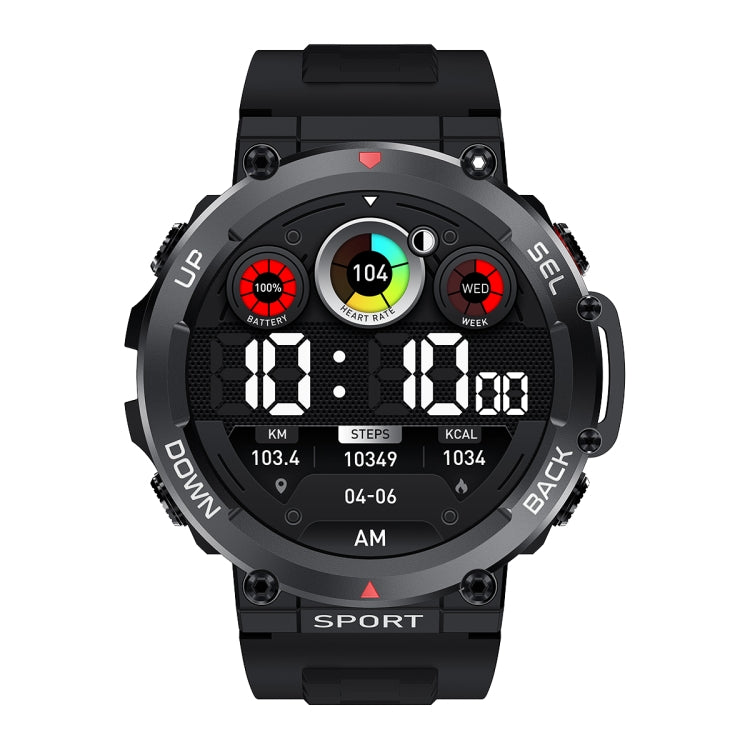 LEMFO LF33 1.39 inch TFT Round Screen Smart Watch Supports Bluetooth Calls(Black)