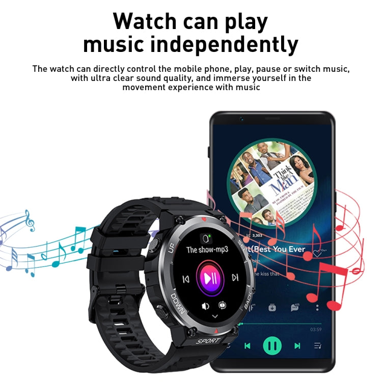 LEMFO LF33 1.39 inch TFT Round Screen Smart Watch Supports Bluetooth Calls(Black)