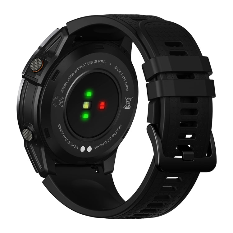 Zeblaze Stratos 3 Pro 1.43 inch AMOLED Screen Sports Smart Watch Support Bluetooth Call(Black)