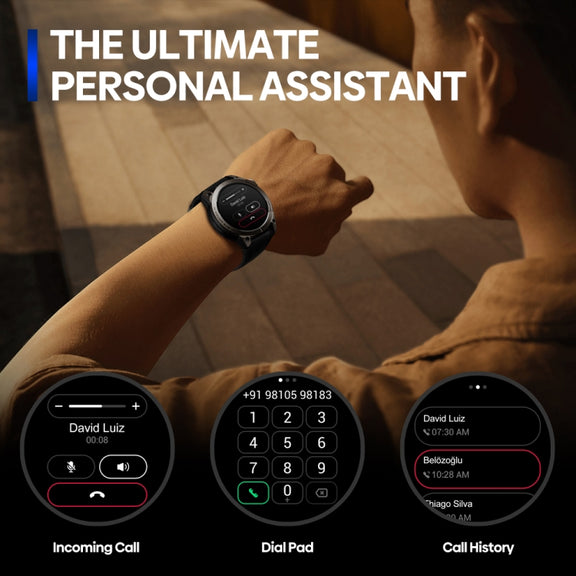 Zeblaze Stratos 3 Pro 1.43 inch AMOLED Screen Sports Smart Watch Support Bluetooth Call(Black)