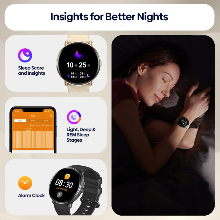 Zeblaze GTR 3 Pro 1.43 inch Screen Voice Calling Smart Watch, Support Heart Rate / Blood Pressure / Blood Oxygen(Gold)