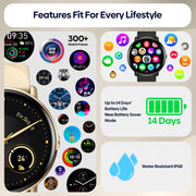 Zeblaze GTR 3 Pro 1.43 inch Screen Voice Calling Smart Watch, Support Heart Rate / Blood Pressure / Blood Oxygen(Gold)