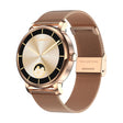 LEMFO LF35 1.43 inch AMOLED Round Screen Steel Strap Smart Watch Supports Blood Oxygen Detection(Gold) - free shipping - PMC TechLife - Order now!