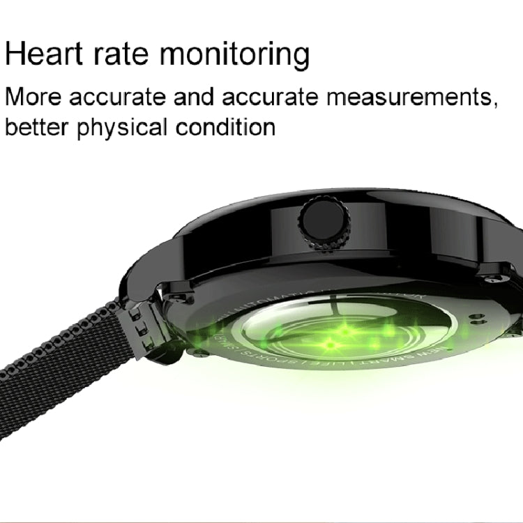 LEMFO LF35 1.43 inch AMOLED Round Screen Silicone Strap Smart Watch Supports Blood Oxygen Detection(Black)