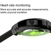 LEMFO LF35 1.43 inch AMOLED Round Screen Silicone Strap Smart Watch Supports Blood Oxygen Detection(Black)