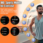 LEMFO LF35 1.43 inch AMOLED Round Screen Silicone Strap Smart Watch Supports Blood Oxygen Detection(Gold)