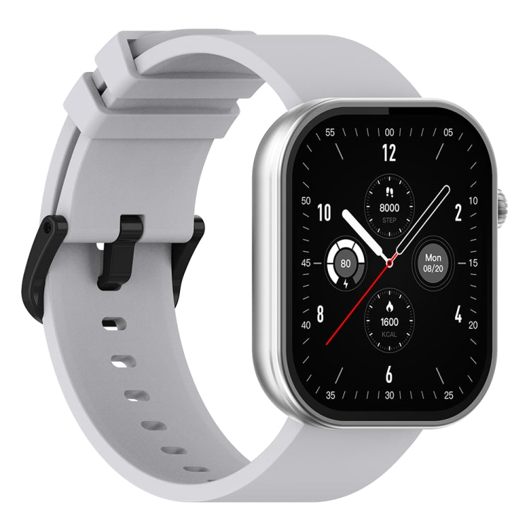 Zeblaze Btalk Plus 2.03 inch Screen Voice Calling Smart Watch, Support Heart Rate / Blood Pressure / Blood Oxygen(Silver)