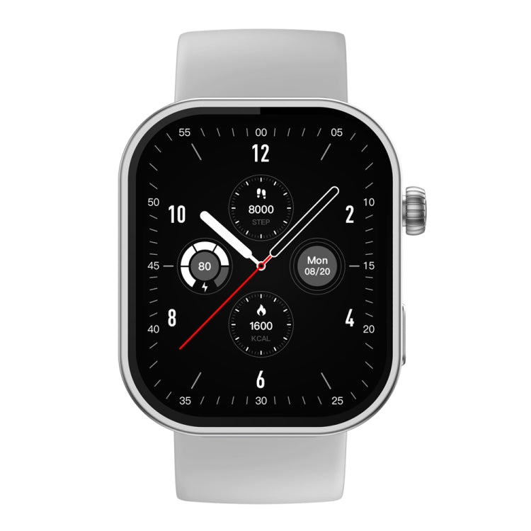 Zeblaze Btalk Plus 2.03 inch Screen Voice Calling Smart Watch, Support Heart Rate / Blood Pressure / Blood Oxygen(Silver)