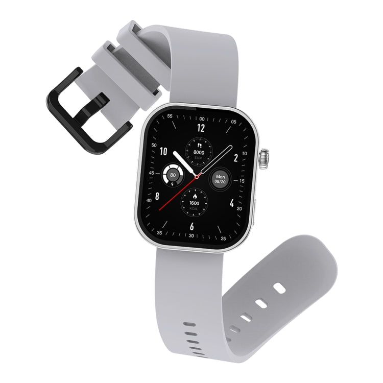 Zeblaze Btalk Plus 2.03 inch Screen Voice Calling Smart Watch, Support Heart Rate / Blood Pressure / Blood Oxygen(Silver)