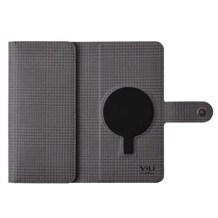 For Google Pixel 8 Pro ViLi GHA Series Shockproof MagSafe RFID Leather Attraction Horizontal Flip Phone Case(Grey)