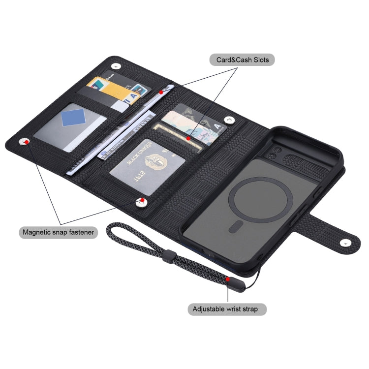 For Google Pixel 8 Pro ViLi GHA Series Shockproof MagSafe RFID Leather Attraction Horizontal Flip Phone Case(Black)