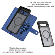 For Google Pixel 8 Pro ViLi GHA Series Shockproof MagSafe RFID Leather Attraction Horizontal Flip Phone Case(Blue)