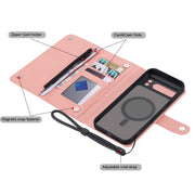 For Google Pixel 8 Pro ViLi GHB Series MagSafe Magnetic Zipper Leather Phone Case(Pink)