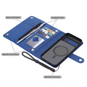 For Google Pixel 8 Pro ViLi GHB Series MagSafe Magnetic Zipper Leather Phone Case(Blue)