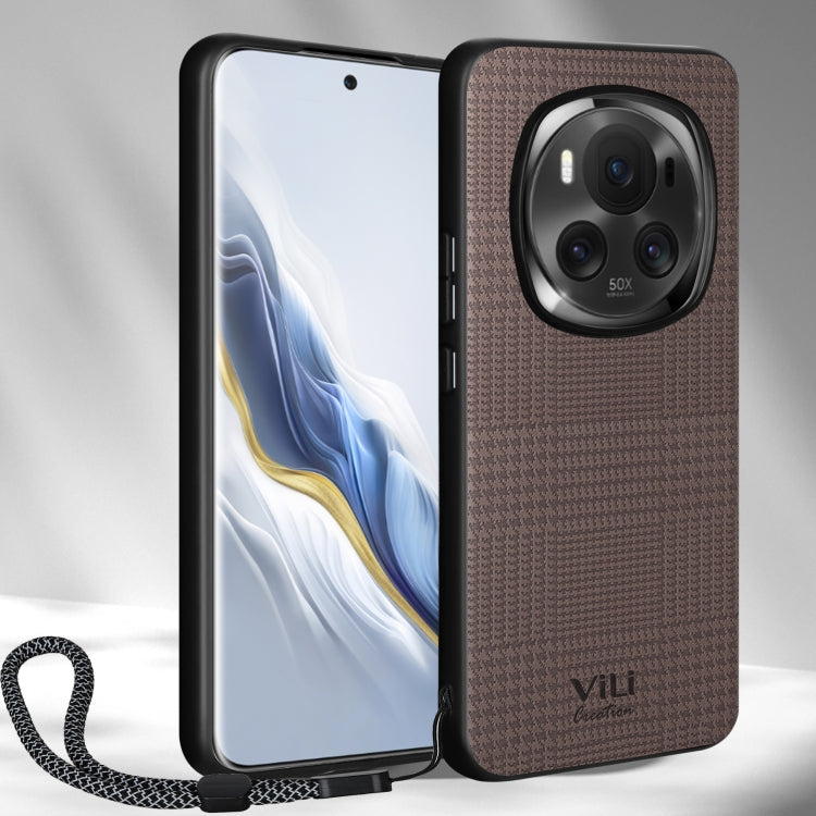 For Honor Magic6 ViLi TH Series Shockproof Phone Case(Brown)