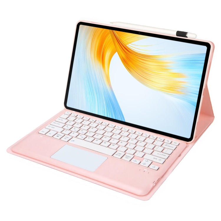 For Huawei MatePad Pro 13.2 inch AH18-A Detachable Bluetooth Keyboard Leather Tablet Case with Touch(Pink)