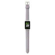 For Samsung Galaxy Fit 3 Pointed Tail Genuine Leather Watch Band(Purple)