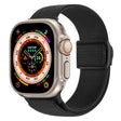 For Apple Watch Ultra 49mm Carbon Fiber Texture Snap Buckle Nylon Watch Band(Black) - Watch Bands by PMC TechLife | Online Shopping South Africa | PMC TechLife | Buy Now Pay Later Mobicred