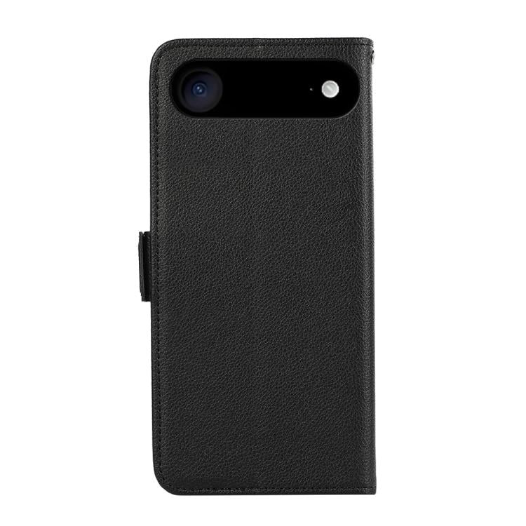 For iPhone 17 Air ABEEL Side-Magnetic Litchi Pattern Leather RFID Phone Case(Black)