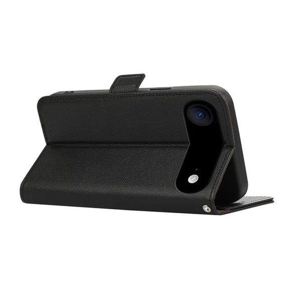 For iPhone 17 Air ABEEL Side-Magnetic Litchi Pattern Leather RFID Phone Case(Black)