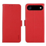For iPhone 17 Air ABEEL Side-Magnetic Litchi Pattern Leather RFID Phone Case(Red)